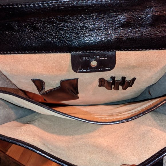 Italian Leather Shoulder Bag Unisex Brand New - Picture 8 of 12